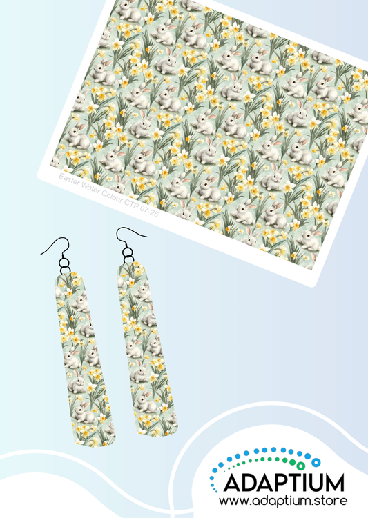 Bunny Meadow -Easter watercolour  CTP 07-26