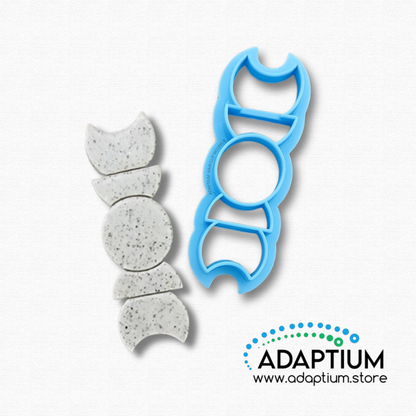 Hair Clip Polymer Clay Cutter with Different Moon Phase Designs