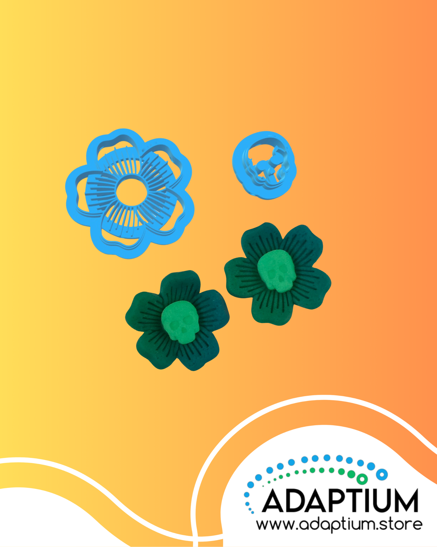 Spooky Flower Cutter-Perfect for Earrings & Charms 3DUNCH