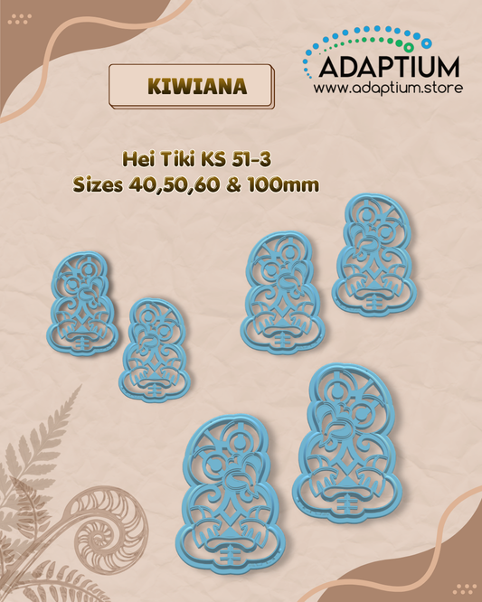 Hei Tiki Polymer Clay Cutter – Māori Inspired Cutter for polymer clay KS 51-3