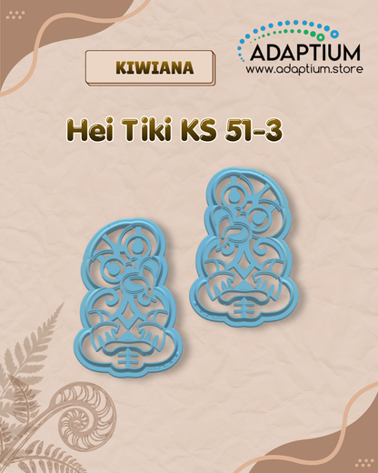 Hei Tiki Polymer Clay Cutter – Māori Inspired Cutter for polymer clay KS 51-3