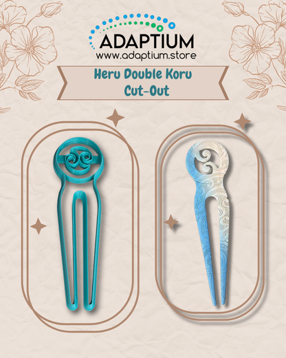 Heru Polymer Clay Cutter – Māori Inspired Hair Comb Design