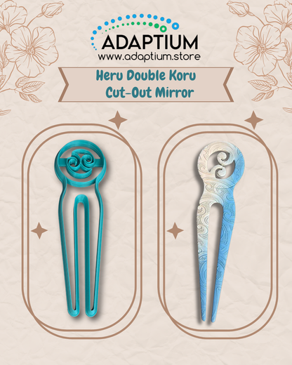 Heru Polymer Clay Cutter – Māori Inspired Hair Comb Design