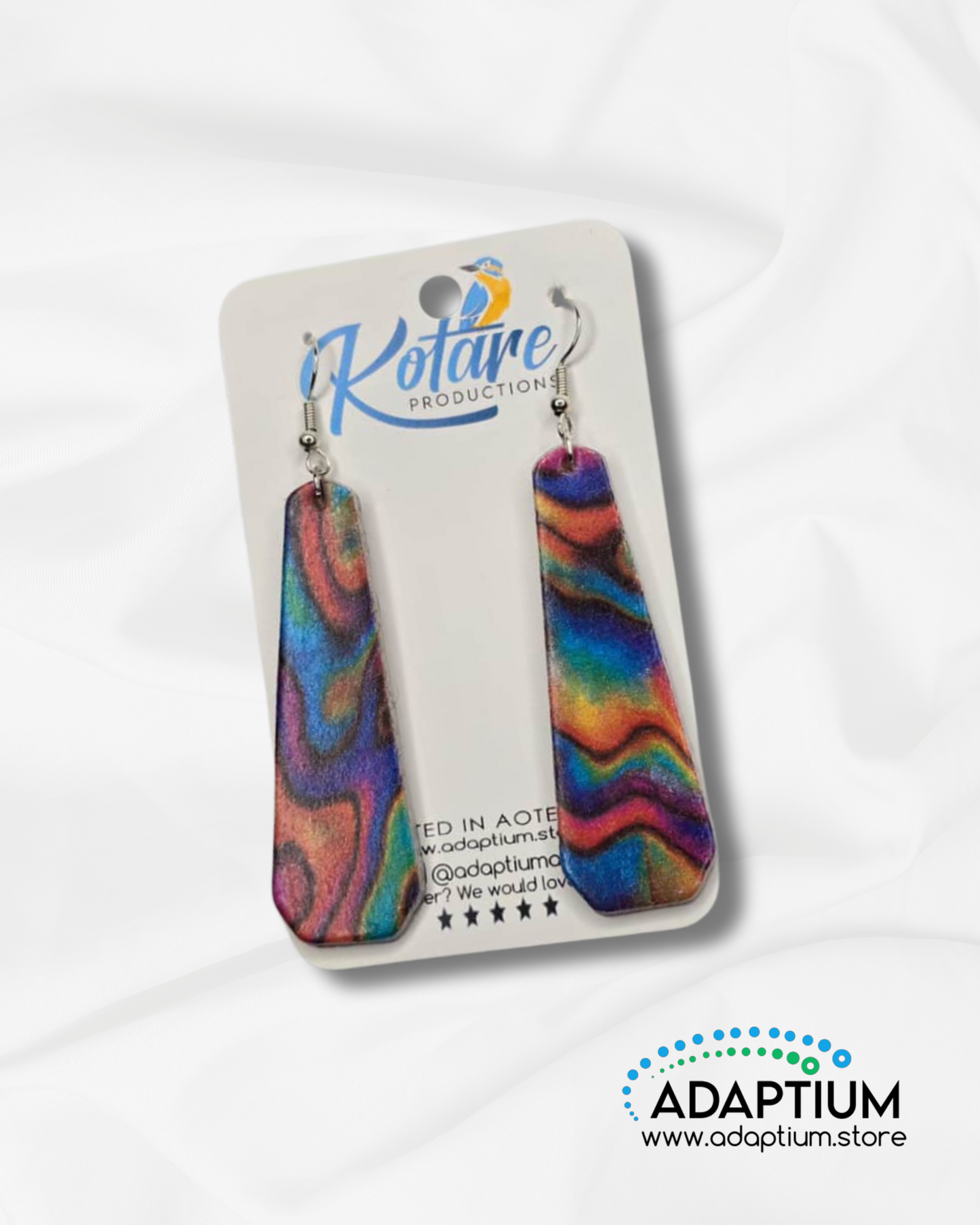 Abstract Paua Earrings MS