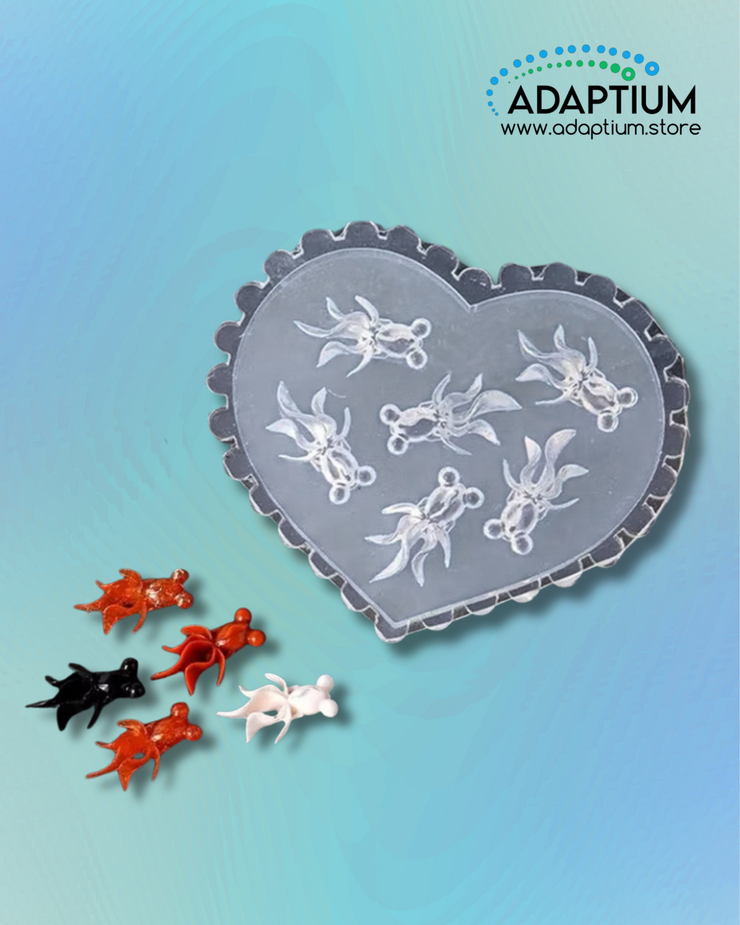 Mini Carp Charm – Large Koi & Goldfish Silicone Mold