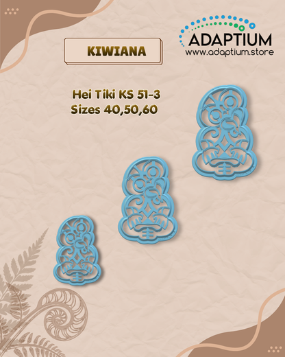 Hei Tiki Polymer Clay Cutter – Māori Inspired Cutter for polymer clay KS 51-3
