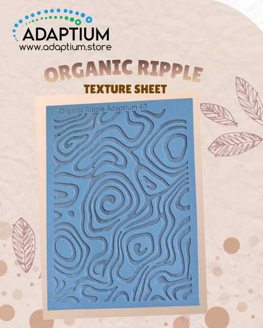 Organic Ripple -Texture Sheet 43 for polymer clay