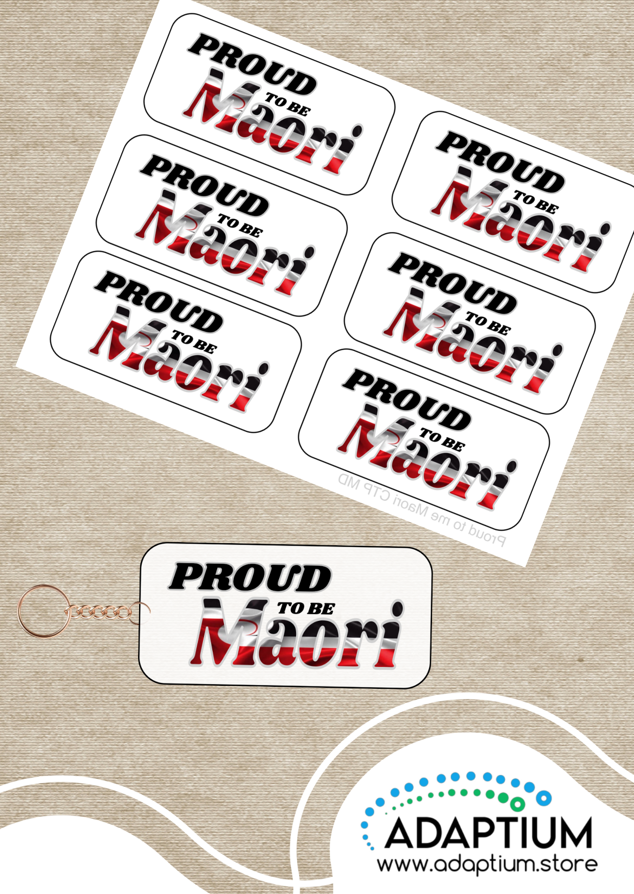 Proud to Be Māori Water Transfer  CTP MDC – Polymer Clay & Craft Use