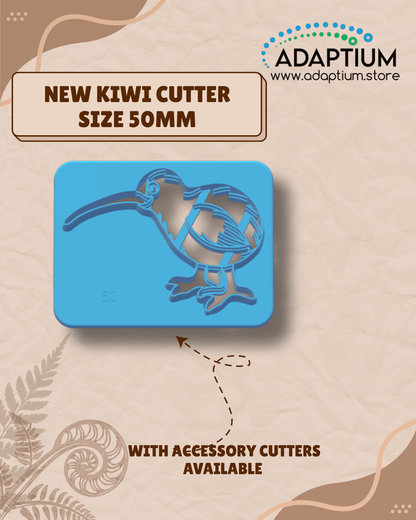 Build-A-Kiwi Keyring Cutter Set - Polymer Clay Kiwi cutter Accessories available KDBT