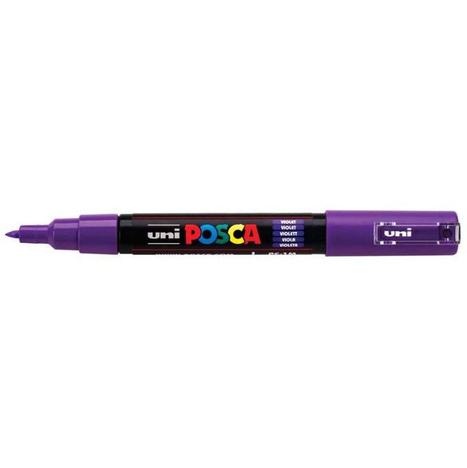 Uni Posca Marker 0.7mm Ultra-Fine Round Tip Asstd Pack 12 PC-1M