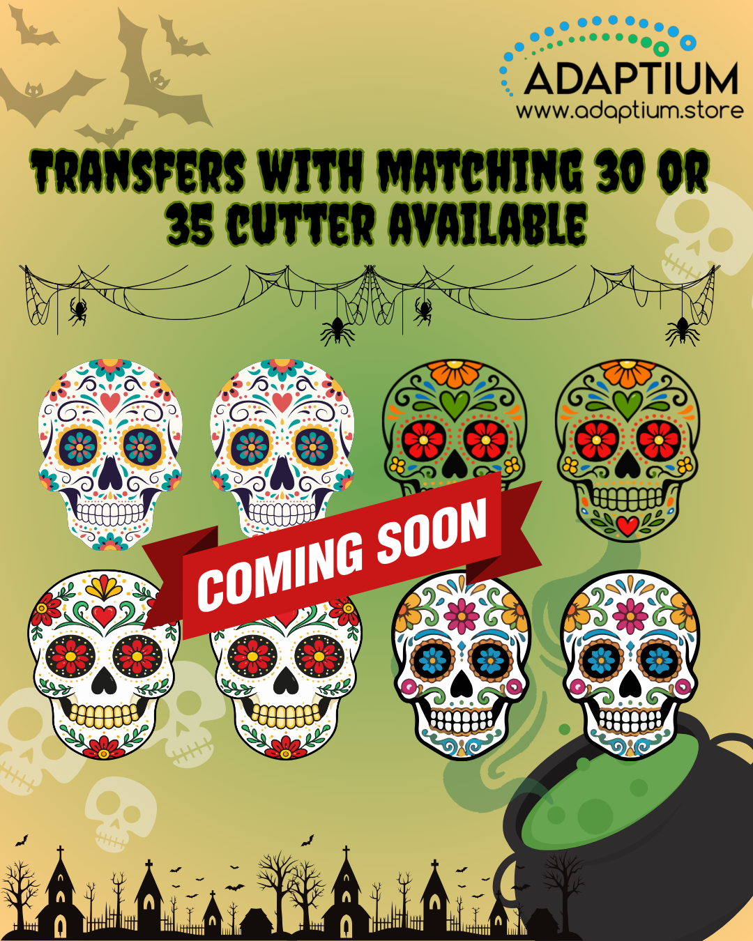 Halloween Potion Clay Transfers – Sets 1–4 CTP H26P