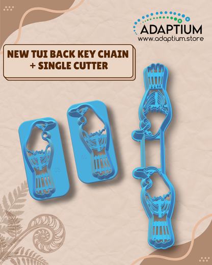 Tūī Keyring Cutter – or New Zealand Bird cutter for Polymer Clay Design KDBT