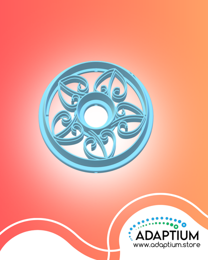 Koru Octagon Cutter — Maori-Inspired Polymer Clay Tool KS 23-7