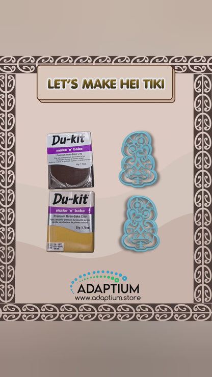 Hei Tiki Polymer Clay Cutter – Māori Inspired Cutter for polymer clay KS 51-3