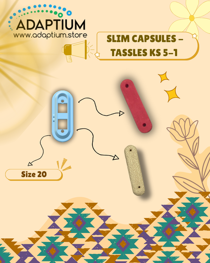 Slim Capsule Tassel Cutter KS 5-1 for polymer clay