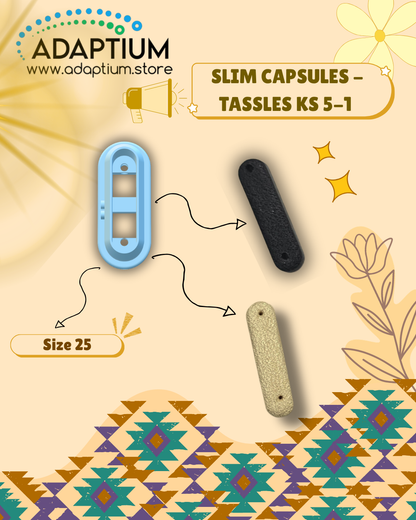 Slim Capsule Tassel Cutter KS 5-1 for polymer clay