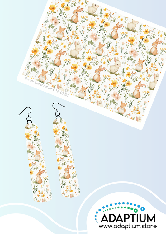 Bunnies Easter watercolour  CTP 03-26