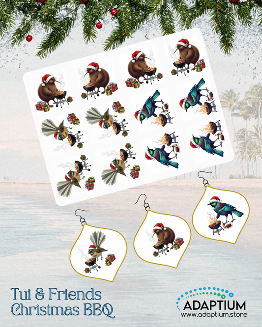 Tui & friends Christmas BBQ Transfer paper CTPH- CTFB
