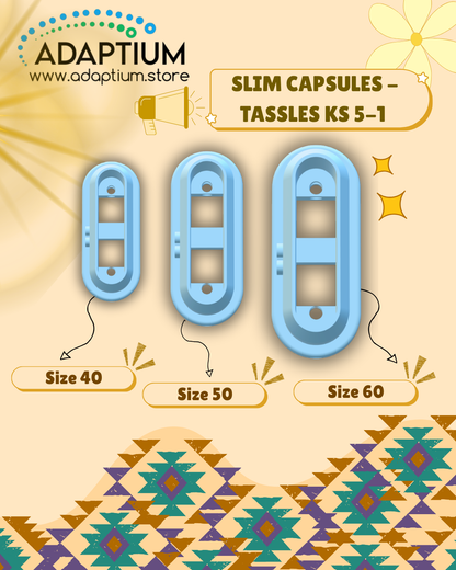 Slim Capsule Tassel Cutter KS 5-1 for polymer clay