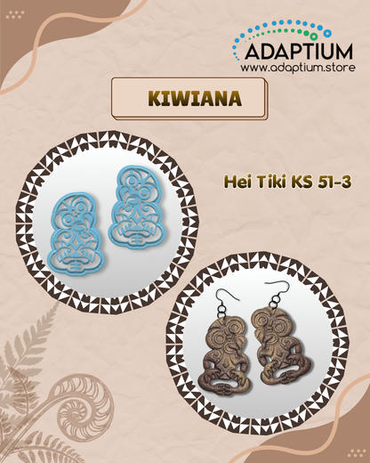 Hei Tiki Polymer Clay Cutter – Māori Inspired Cutter for polymer clay KS 51-3