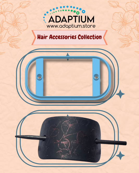 Hair Pin Cutter for polymer clay with options– Faux Leather Hair Accessory Shape