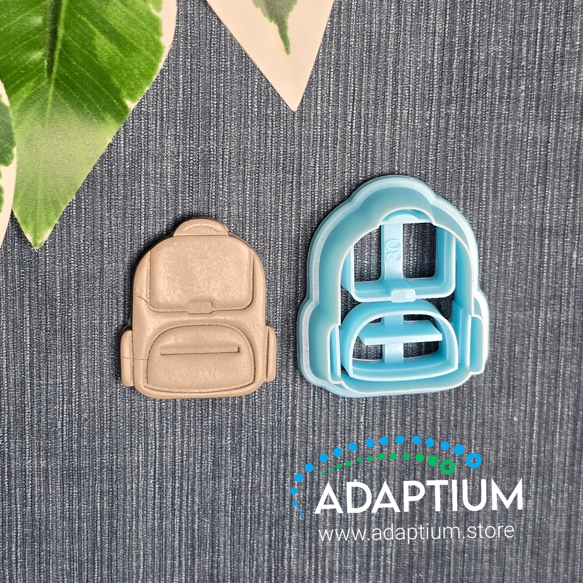Sharp, sky blue Bag resin cutter for polymer Clay