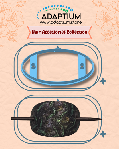 Hair Pin Cutter for polymer clay with options– Faux Leather Hair Accessory Shape