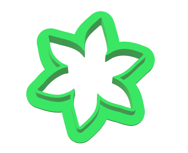 Star Frangipani Outline Cutter