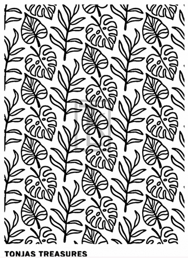 Tropical Foliage Monstera Leaf Silkscreen ETA 3 Dec 2021