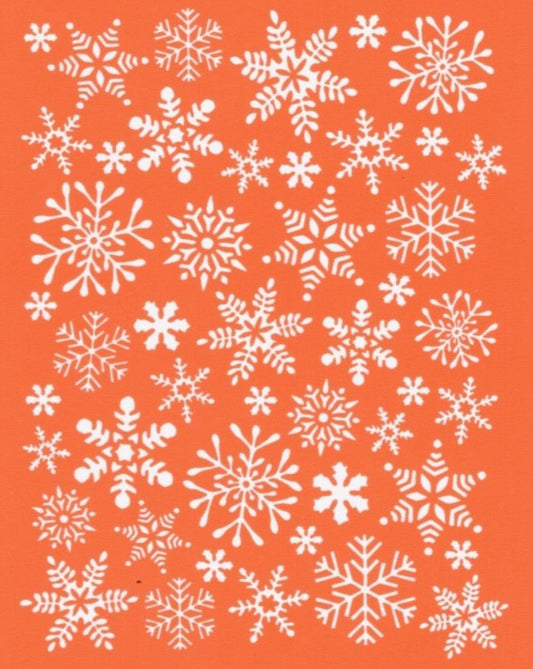 Delicate Snowflakes Silkscreen