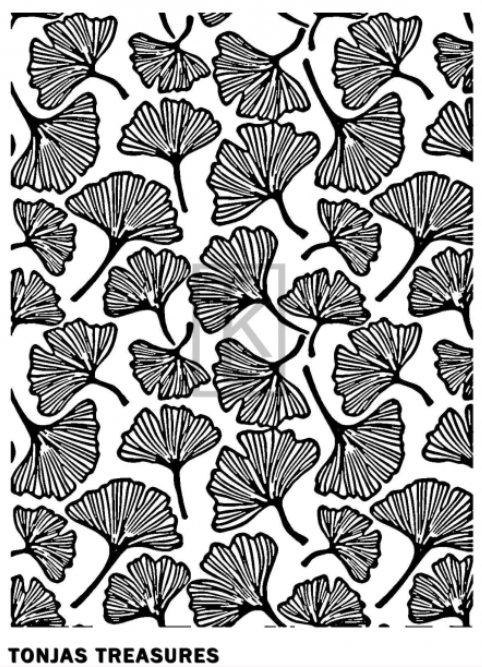 Ginkgo Leaves Silkscreen