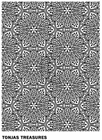 Kaleidoscope Flowers Silkscreen