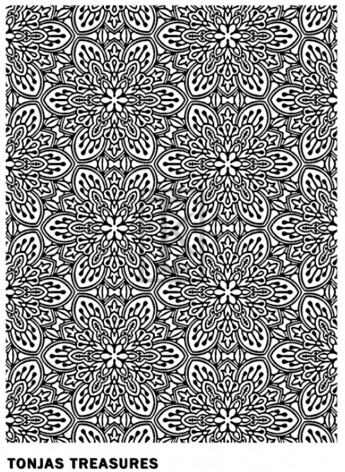 Kaleidoscope Flowers Silkscreen