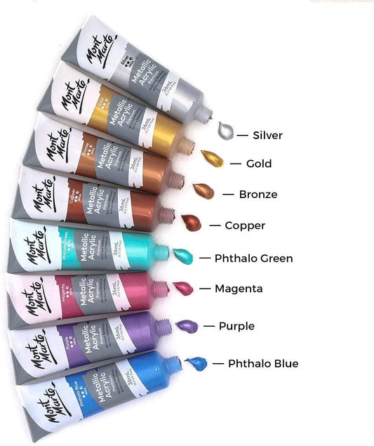 Metallic Acrylic Premium Paint 36ml Media