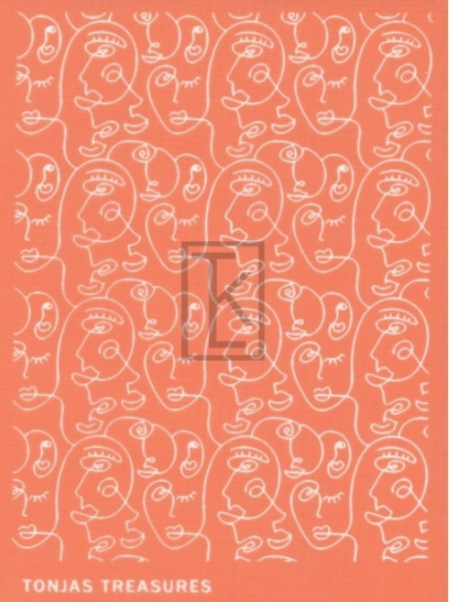 Picasso Style Faces Silkscreen
