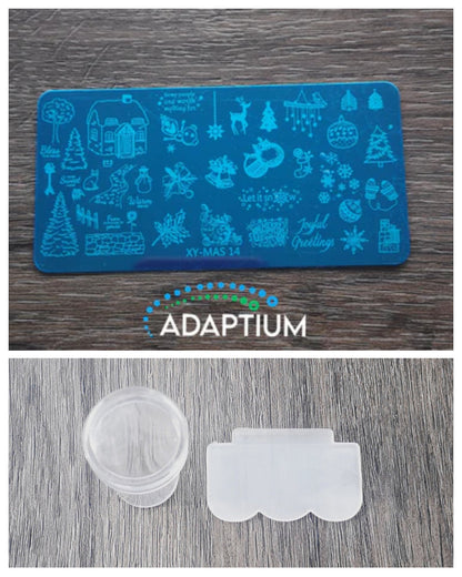 Christmas Stamping Plate  11 Embossing Texture Stamp