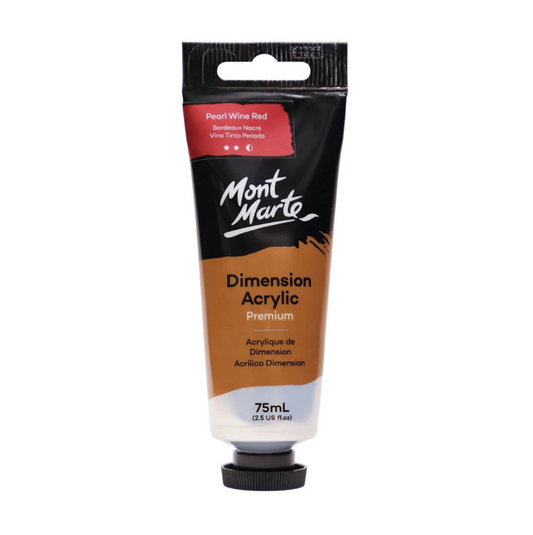 Dimension Acrylic Premium Pearl Red Wine Paint 75ml Media