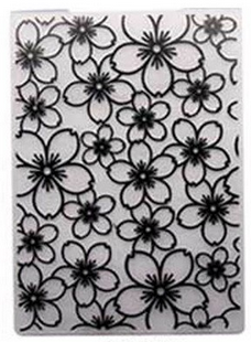 Flowers 9 Embossing folder Texture Stamp