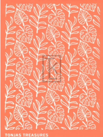 Tropical Foliage Monstera Leaf Silkscreen ETA 3 Dec 2021